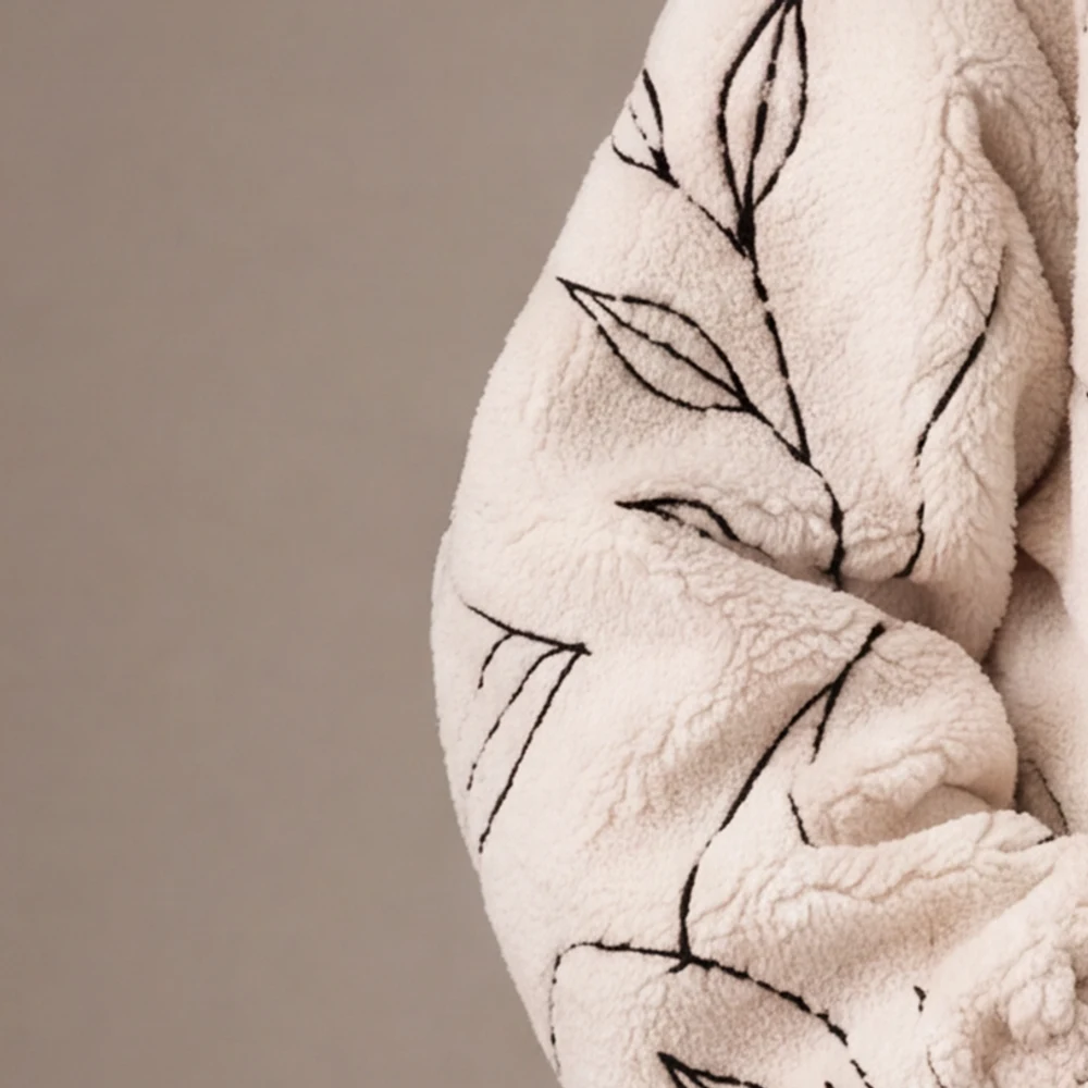 Line & leaf embroidery